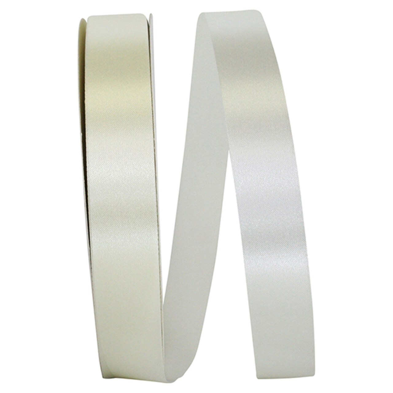 Florist Ribbons --- ⅞ inch x 100 yards --- Satin / Acetate Supreme Cooler Ribbon -- Eggshell Color